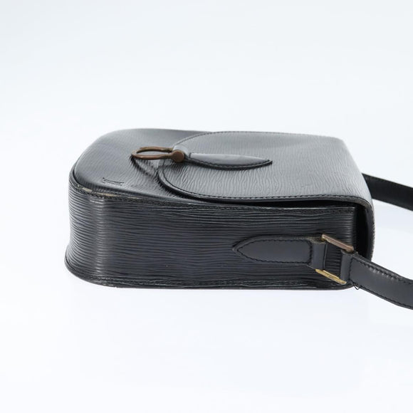 LOUIS VUITTON Epi Saint Cloud GM Shoulder Bag Black Noir M52192 LV Auth BA7422