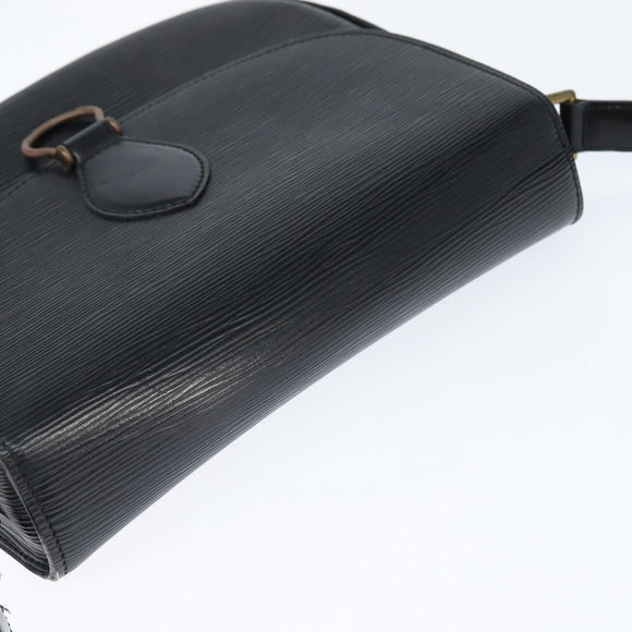 LOUIS VUITTON Epi Saint Cloud GM Shoulder Bag Black Noir M52192 LV Auth BA7422