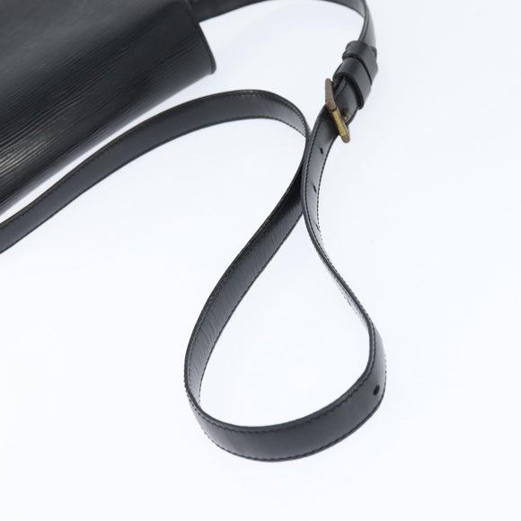 LOUIS VUITTON Epi Saint Cloud GM Shoulder Bag Black Noir M52192 LV Auth BA7422