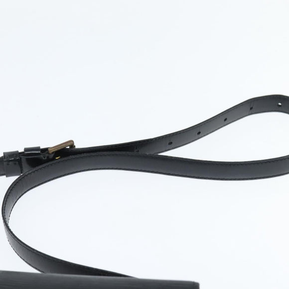 LOUIS VUITTON Epi Saint Cloud GM Shoulder Bag Black Noir M52192 LV Auth BA7422