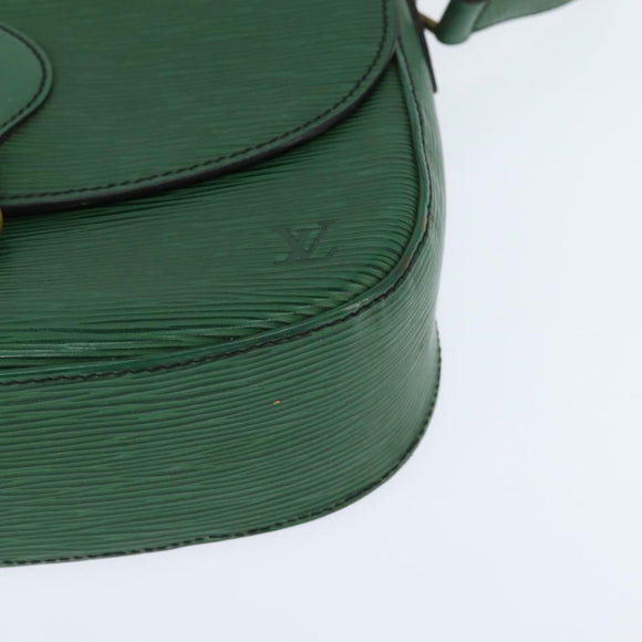 LOUIS VUITTON Epi Saint Cloud GM Shoulder Bag Green M52194 LV Auth BA7423