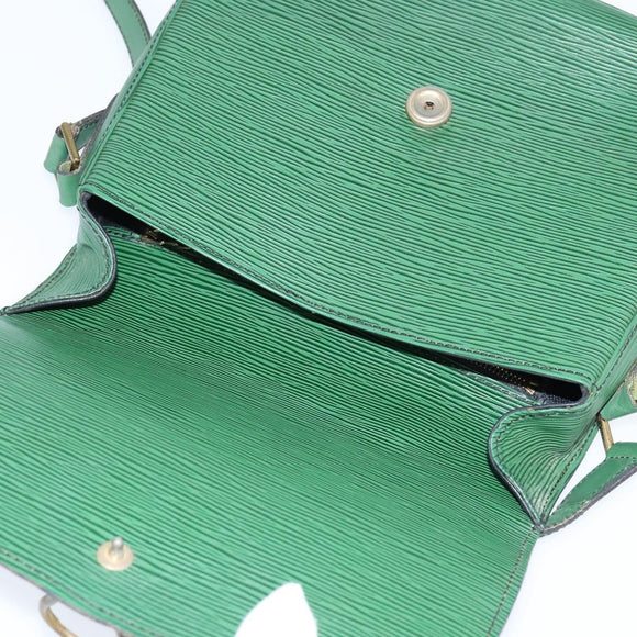 LOUIS VUITTON Epi Saint Cloud GM Shoulder Bag Green M52194 LV Auth BA7423