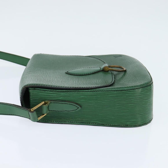 LOUIS VUITTON Epi Saint Cloud GM Shoulder Bag Green M52194 LV Auth BA7423
