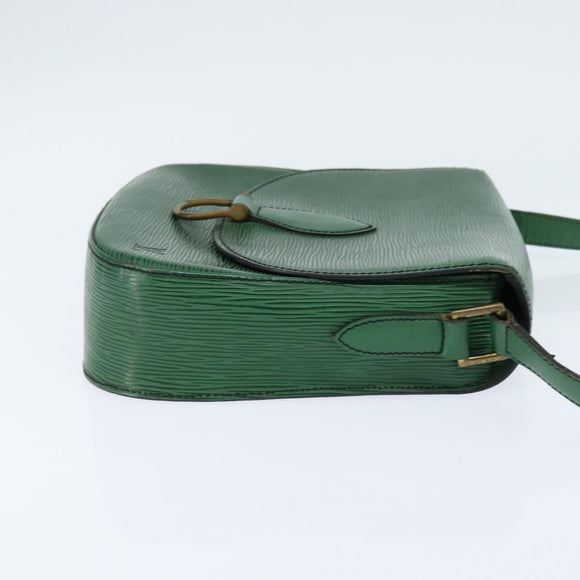 LOUIS VUITTON Epi Saint Cloud GM Shoulder Bag Green M52194 LV Auth BA7423