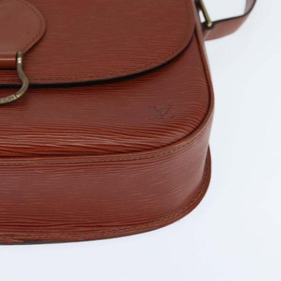 LOUIS VUITTON Epi Saint Cloud GM Shoulder Bag Brown M52193 LV Auth BA7424