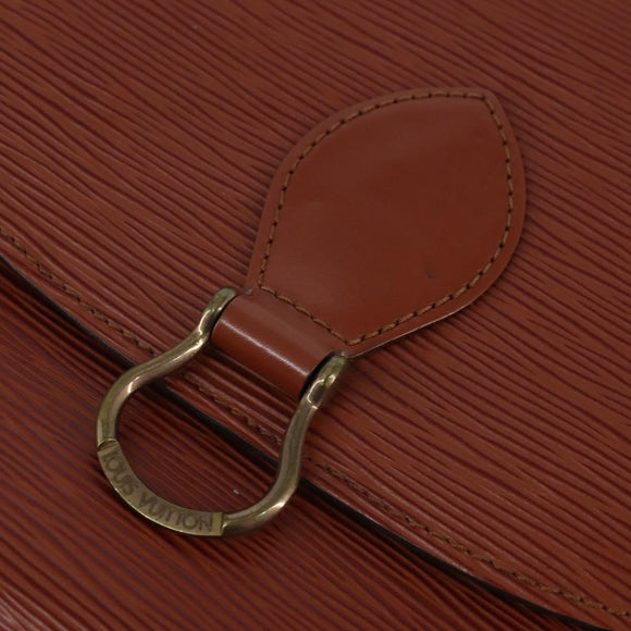 LOUIS VUITTON Epi Saint Cloud GM Shoulder Bag Brown M52193 LV Auth BA7424