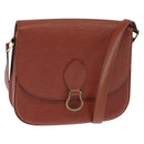 LOUIS VUITTON Epi Saint Cloud GM Shoulder Bag Brown M52193 LV Auth BA7424-1