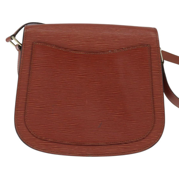 LOUIS VUITTON Epi Saint Cloud GM Shoulder Bag Brown M52193 LV Auth BA7424
