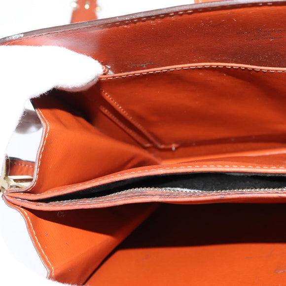 LOUIS VUITTON Epi Capuchin Shoulder Bag Brown M52343 LV Auth BA7425