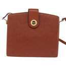 LOUIS VUITTON Epi Capuchin Shoulder Bag Brown M52343 LV Auth BA7425-13