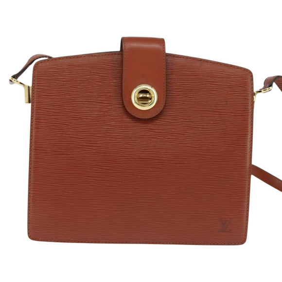 LOUIS VUITTON Epi Capuchin Shoulder Bag Brown M52343 LV Auth BA7425