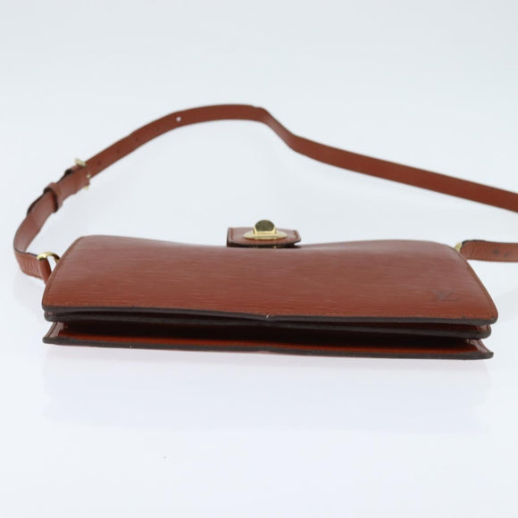 LOUIS VUITTON Epi Capuchin Shoulder Bag Brown M52343 LV Auth BA7425