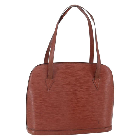 LOUIS VUITTON Epi Lussac Shoulder Bag Brown M52283 LV Auth BA7426
