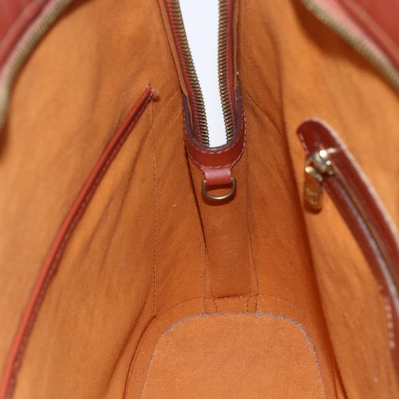 LOUIS VUITTON Epi Lussac Shoulder Bag Brown M52283 LV Auth BA7426