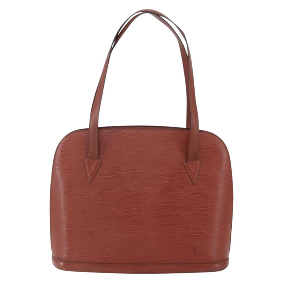 LOUIS VUITTON Epi Lussac Shoulder Bag Brown M52283 LV Auth BA7426
