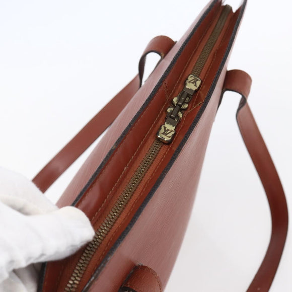 LOUIS VUITTON Epi Lussac Shoulder Bag Brown M52283 LV Auth BA7426