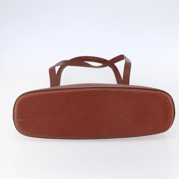 LOUIS VUITTON Epi Lussac Shoulder Bag Brown M52283 LV Auth BA7426
