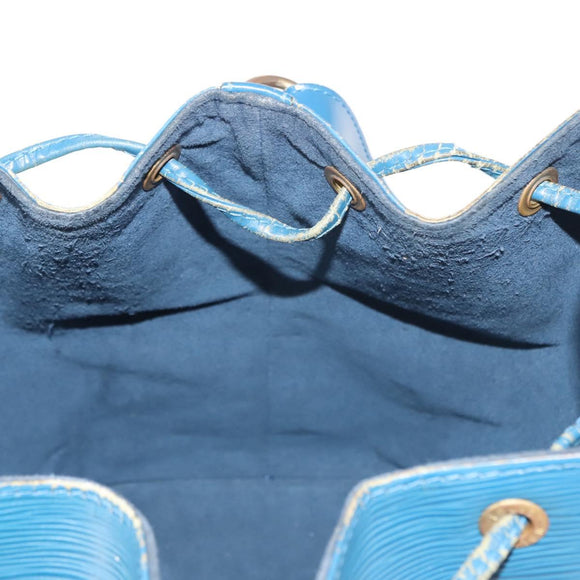 LOUIS VUITTON Epi Petit Noe Shoulder Bag Blue M44105 LV Auth BA7430