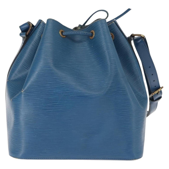 LOUIS VUITTON Epi Petit Noe Shoulder Bag Blue M44105 LV Auth BA7430