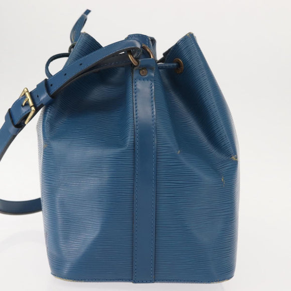 LOUIS VUITTON Epi Petit Noe Shoulder Bag Blue M44105 LV Auth BA7430