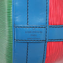 LOUIS VUITTON Epi Tricolor Noe Shoulder Bag Green Blue Red M44084 LV Auth BA7431-17