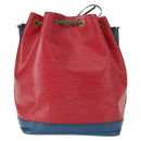 LOUIS VUITTON Epi Tricolor Noe Shoulder Bag Green Blue Red M44084 LV Auth BA7431-2