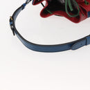 LOUIS VUITTON Epi Tricolor Noe Shoulder Bag Green Blue Red M44084 LV Auth BA7431-7