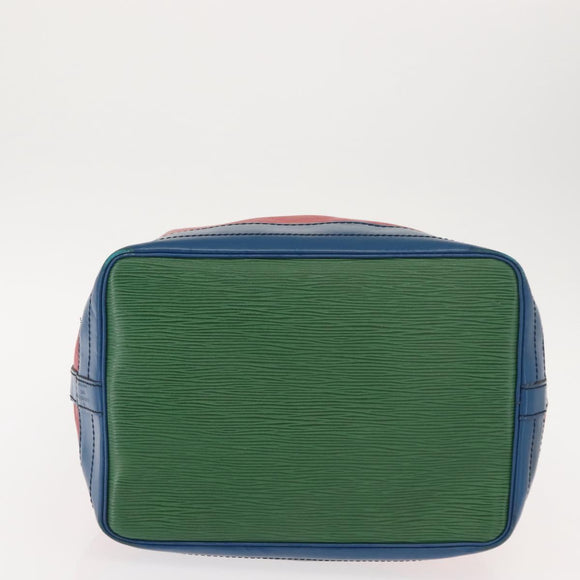 LOUIS VUITTON Epi Tricolor Noe Shoulder Bag Green Blue Red M44084 LV Auth BA7431