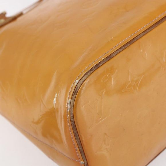 LOUIS VUITTON Monogram Vernis Houston Hand Bag Rose M91054 LV Auth BA7433