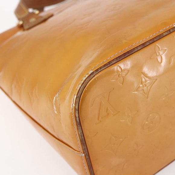 LOUIS VUITTON Monogram Vernis Houston Hand Bag Rose M91054 LV Auth BA7433