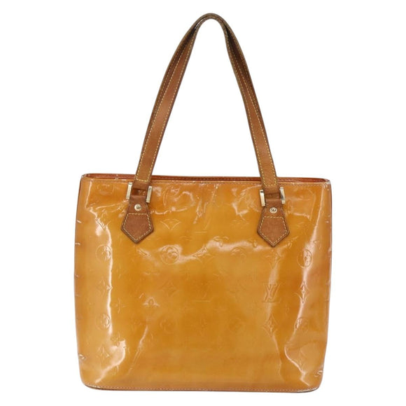 LOUIS VUITTON Monogram Vernis Houston Hand Bag Rose M91054 LV Auth BA7433