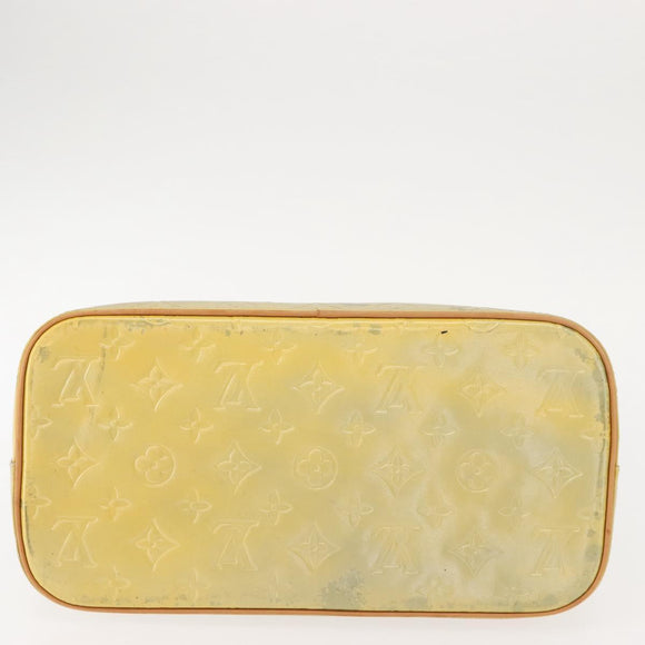 LOUIS VUITTON Monogram Vernis Houston Hand Bag Gris M91053 LV Auth BA7434