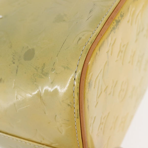 LOUIS VUITTON Monogram Vernis Houston Hand Bag Gris M91053 LV Auth BA7434