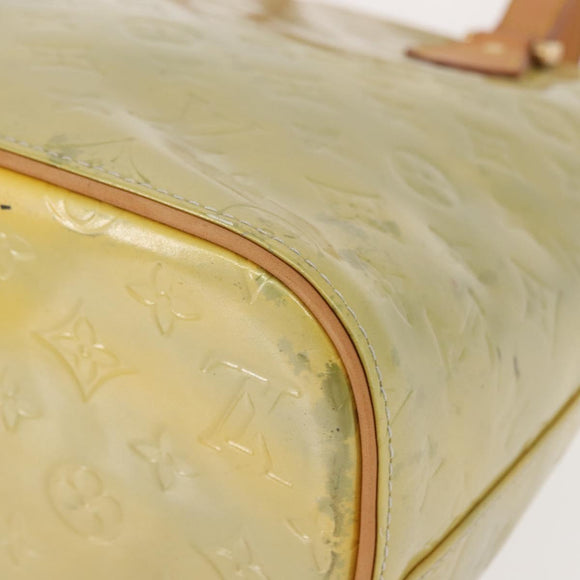 LOUIS VUITTON Monogram Vernis Houston Hand Bag Gris M91053 LV Auth BA7434