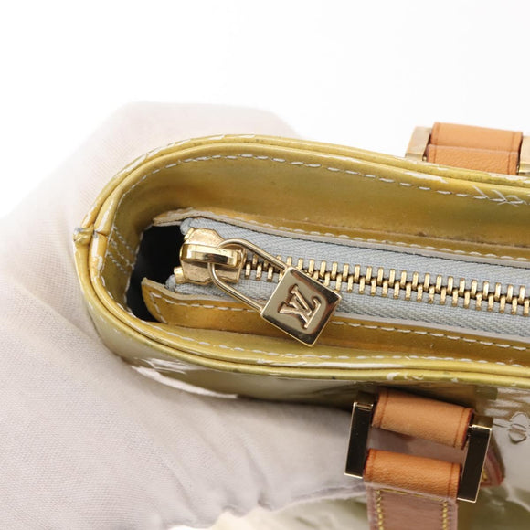 LOUIS VUITTON Monogram Vernis Houston Hand Bag Gris M91053 LV Auth BA7434