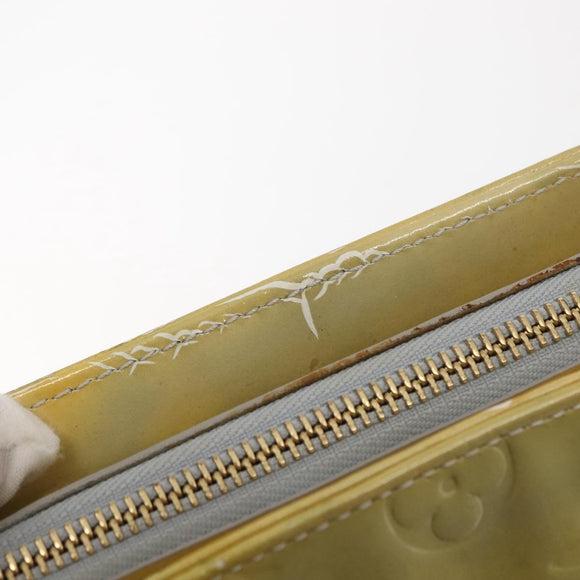 LOUIS VUITTON Monogram Vernis Houston Hand Bag Gris M91053 LV Auth BA7434