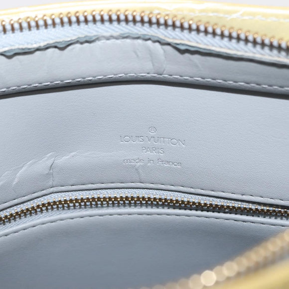 LOUIS VUITTON Monogram Vernis Houston Hand Bag Gris M91053 LV Auth BA7434