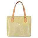 LOUIS VUITTON Monogram Vernis Houston Hand Bag Gris M91053 LV Auth BA7434-13