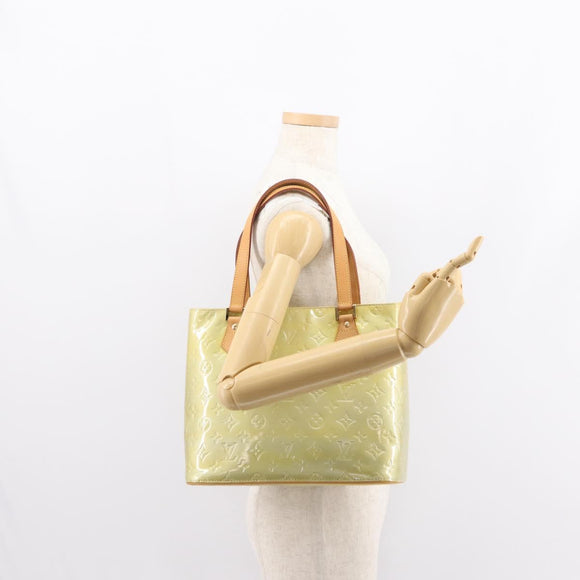 LOUIS VUITTON Monogram Vernis Houston Hand Bag Gris M91053 LV Auth BA7434