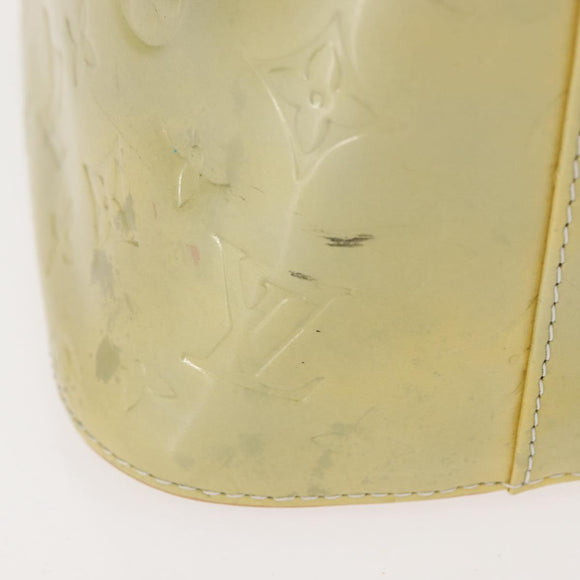 LOUIS VUITTON Monogram Vernis Houston Hand Bag Gris M91053 LV Auth BA7434