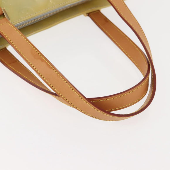 LOUIS VUITTON Monogram Vernis Houston Hand Bag Gris M91053 LV Auth BA7434