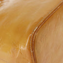 LOUIS VUITTON Monogram Vernis Houston Hand Bag Beige M91004 LV Auth BA7435-15