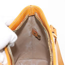 LOUIS VUITTON Monogram Vernis Houston Hand Bag Beige M91004 LV Auth BA7435-21