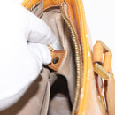 LOUIS VUITTON Monogram Vernis Houston Hand Bag Beige M91004 LV Auth BA7435-12