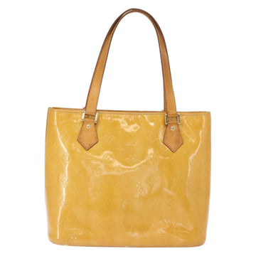 LOUIS VUITTON Monogram Vernis Houston Hand Bag Beige M91004 LV Auth BA7435 - 0