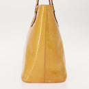 LOUIS VUITTON Monogram Vernis Houston Hand Bag Beige M91004 LV Auth BA7435-4