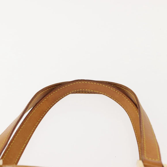 LOUIS VUITTON Monogram Vernis Houston Hand Bag Beige M91004 LV Auth BA7435