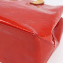 LOUIS VUITTON Monogram Vernis Reade PM Hand Bag Red Rouge M91088 LV Auth BA7437-15