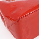 LOUIS VUITTON Monogram Vernis Reade PM Hand Bag Red Rouge M91088 LV Auth BA7437-16