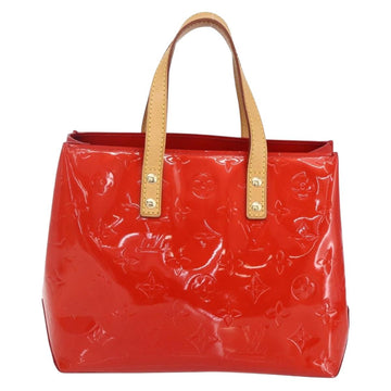 LOUIS VUITTON Monogram Vernis Reade PM Hand Bag Red Rouge M91088 LV Auth BA7437 - 0